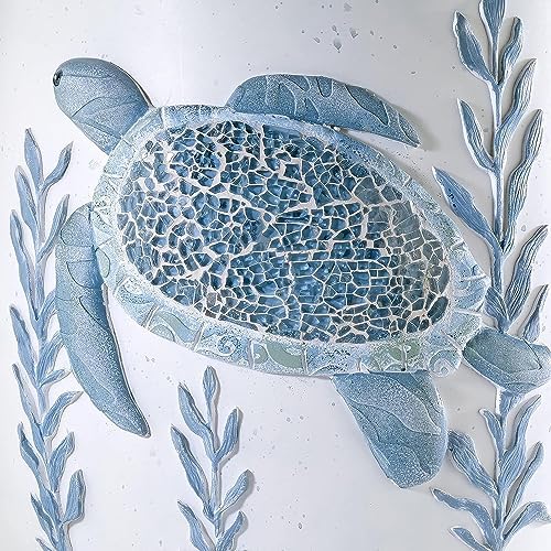 Avanti Linens - Waste Basket, Decorative Trash Can, Sealife Bathroom Decor (Caicos Collection)