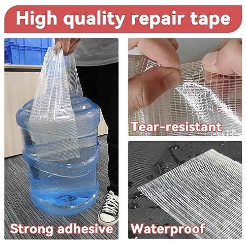 Birllaid RV Awning Repair Tape for Tent,Tarp, Boat Covers Repair Tape,RV Awning, Sail Tape, Tear Repair Patch Kit, Waterproof 5 Inch x 30FT