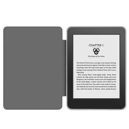360 Degree Rotating Case for 6.8" Kindle Paperwhite (11th Generation-2021 Release), Detachable Magnetic Design Protective Adjustable Stand Cover Clear Back with Auto Sleep/Wake, Light Purple