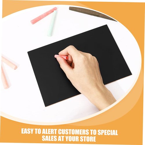 Gadpiparty 2pcs Wooden Display Board Chalk Place Cards for Table Setting Food Signs for Party Buffet Restaurant Supplies Table Signs Place Cards for Food Buffet Message Board Sign Black