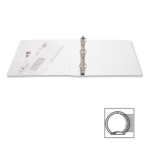 Business Source 1" Round-Ring View Binder