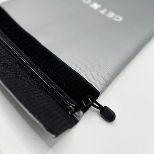 GETXGO: Fireproof Document Bag - Water-Resistant - Thick Tough Fiberglass & Aluminum Walls with Fire Safe Double Pouch Closure - Protect Important Documents, Cash, & Passports. 15"x11"