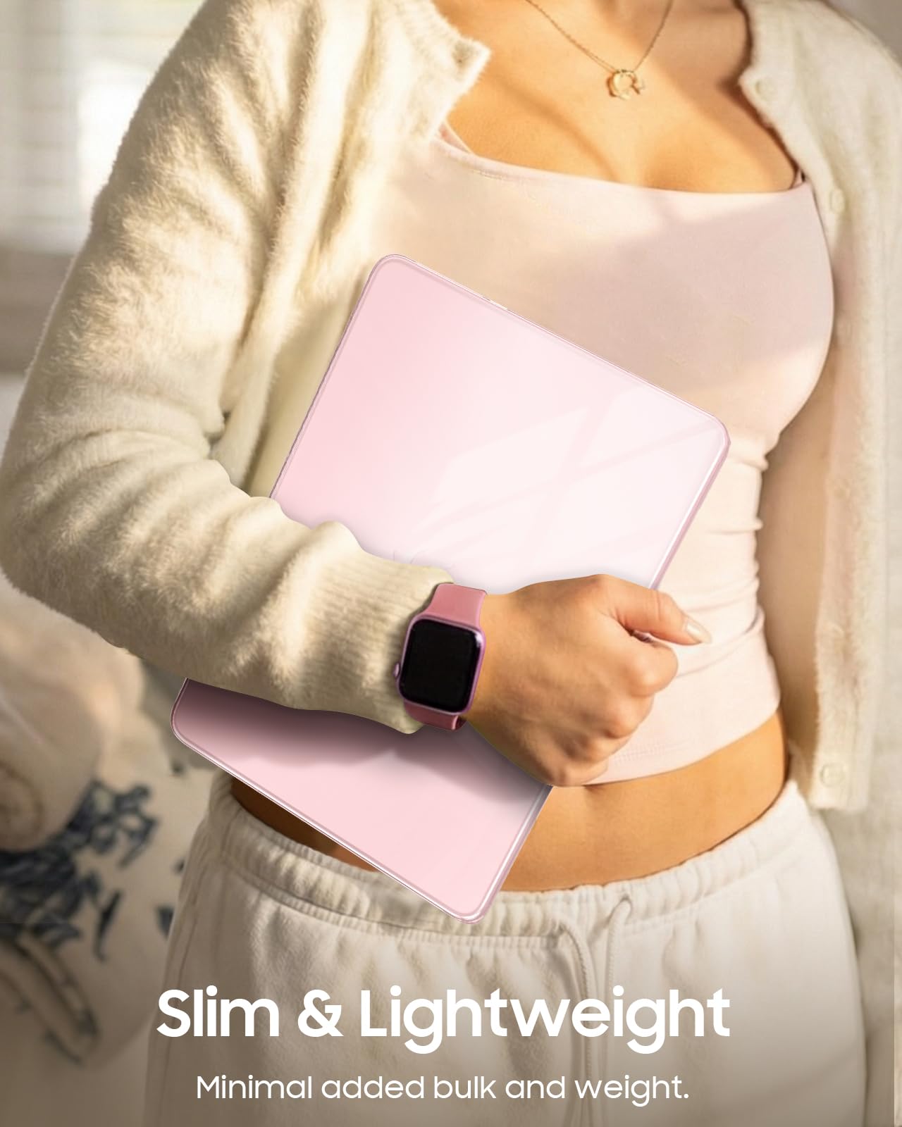Fintie Case for MacBook Neo 13 Inch A3404 (2026 Release) - Protective Ultra-Thin High Transparency Snap On Hard Shell Cover for MacBook Neo 13" with A18 Pro Chip (Crystal Blush)