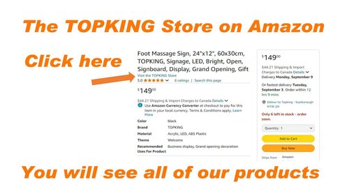 Florist Sign, 24"x12", 60x30cm, TOPKING, LED, Neon, Florescent, Signage, Signboard, Display, Billboard, Screen, Grand Opening, Gift