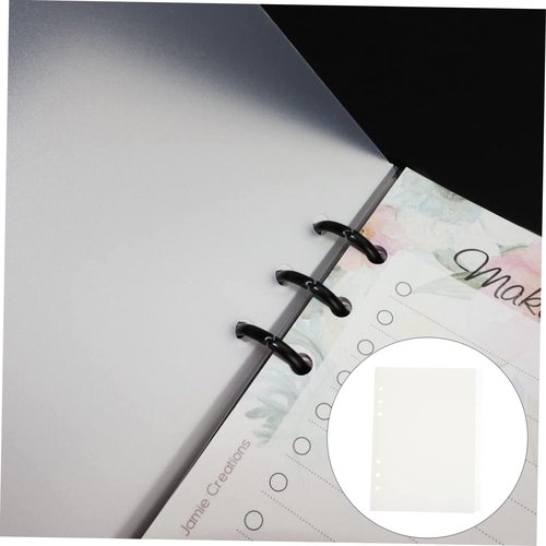 HOMSFOU 12Pcs Index Dividers Creative Plastic Tab Cards for Ring Binders Six Holes Practical Labels for Organizing Books Reports Journals and Planners