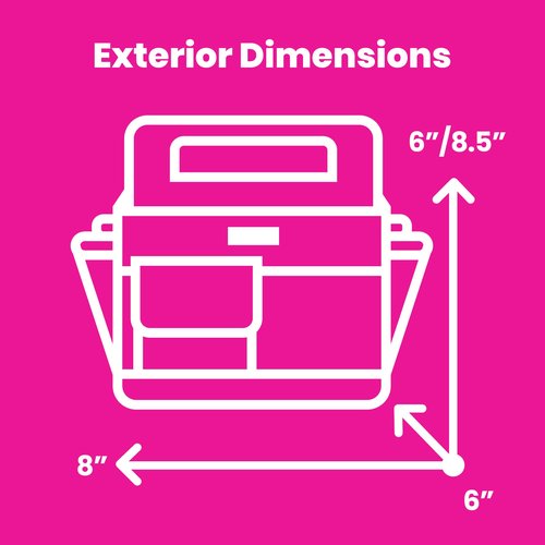 Everything Mary Store and Tote Desktop Caddy - Organizer for Crafts, Art Supplies, Office, School, and Home - Versatile Tote for Supplies and Everyday Storage