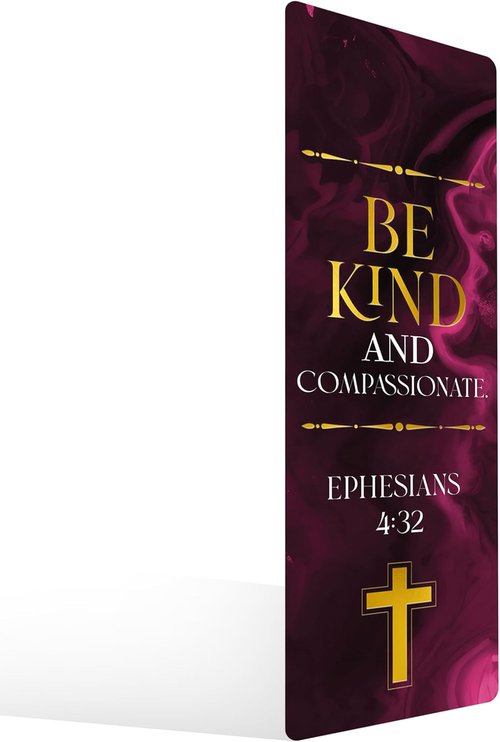 Decorably Gold Foil Bible Bookmarks - 100 Pack of 2x6in Inspirational Double-Sided Designs with Elegant Cross