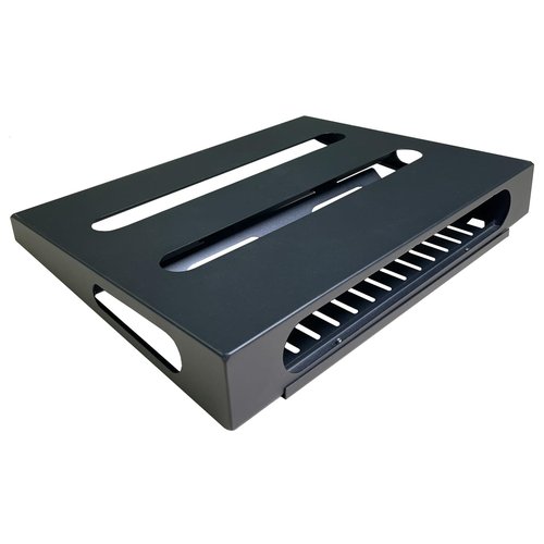 SOYAN 14" x 10.6" Guitar Pedal Board with Power Supply Cradle, Carry Bag Included (Black, SPB-14S)