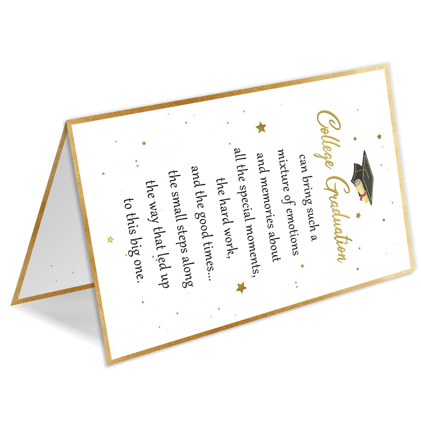 HEJOYN College Graduation Card, Inspirational Graduation Card Gift for College Graduate, University Graduation Card for Son Daughter Him Her