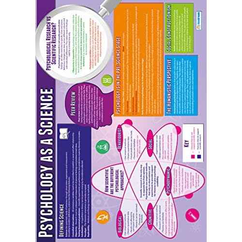 Daydream Education Psychological Investigations Poster - Set of 6 - EXTRA LARGE 33¡± x 23.5¡± - Gloss Paper - Psychology Middle & High School Classroom Decoration - Wall Charts
