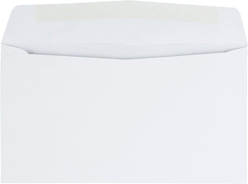 Quality Park Business Envelopes - Gummed Flap for Secure Mailing | 5-3/8 x 6-1/2, 500 Count, 24 lb White Wove