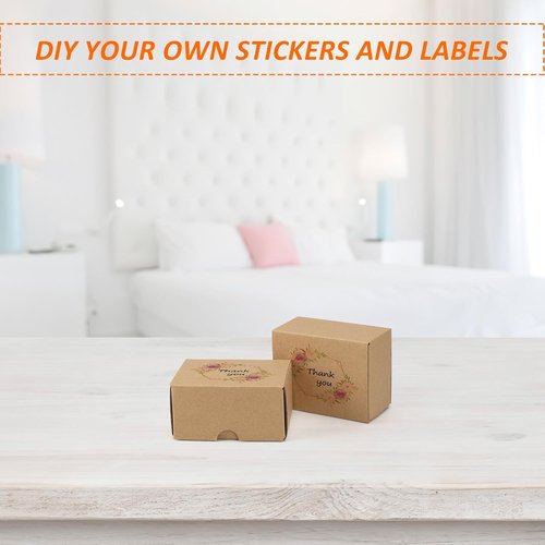 HORLIMER Shipping Boxes - Set of 50 Brown Corrugated Cardboard Mailers for Small Business Packing