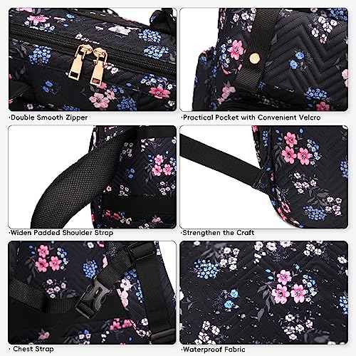 Hidds Laptop Backpack Purse for Women, Work Business College School Commuter Computer Bag Large Girls Nurse Teacher Bookbags Anti Theft Ladies Travel Daypack with Charging Port for 15.6 Inch Laptops