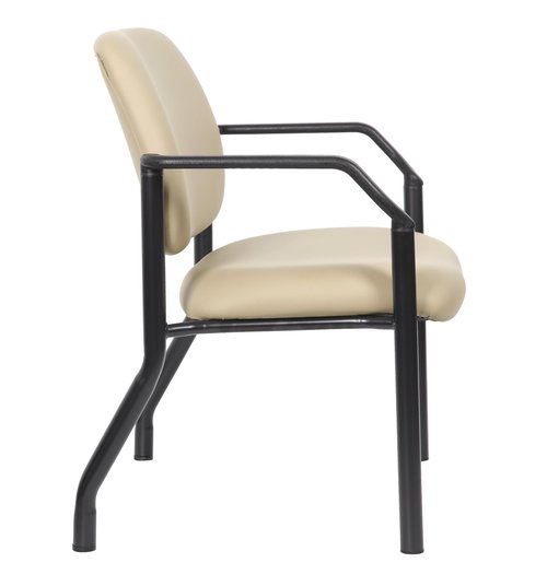 Boss Office Products Guest Chair 500 lb. Weight Capacity in Beige