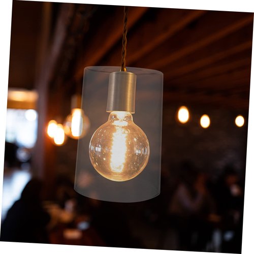 HOLIDYOYO Glass Cylinder Lampshade Modern Pendant Light Cover for Home Decor and Elegant Replacement for Table Lamps Floor Lamps and More