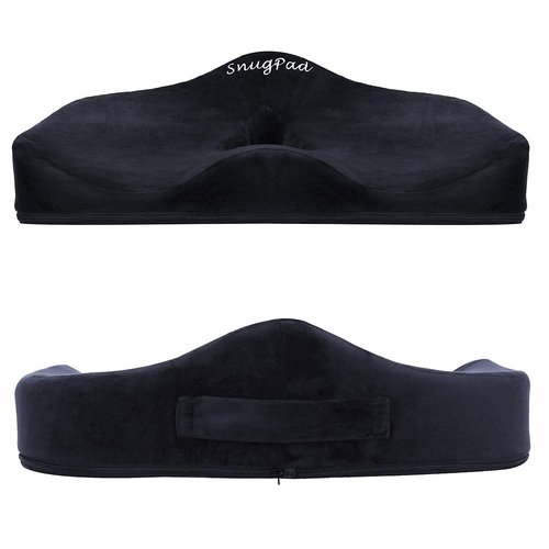 SnugPad Memory Foam Seat Cushion Bundle : U-Shaped seat Cushion and Hip Shaped seat Cushion
