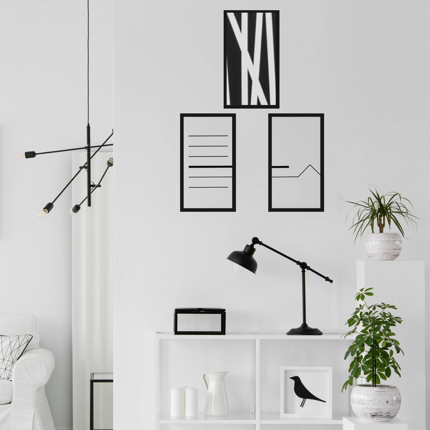 MENNTHUI 11x23 Black Picture Frame, Wall Mounting Horizontally or Vertically, Decoration for Photos, Paintings, Posters, Artwork