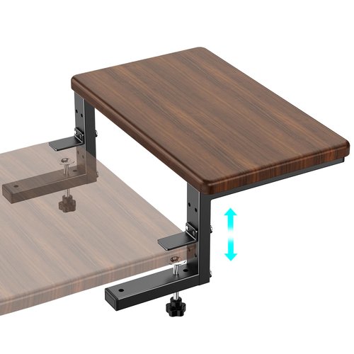 3 in 1 Clamp on Desk Extension & Monitor Shelf,16.5" Desktop Organizer, Adjustable Height Heavy Duty Desk Shelf Organizer for Gaming,Printer Stand,Computer Monitor and Laptop Riser,Office Accessories