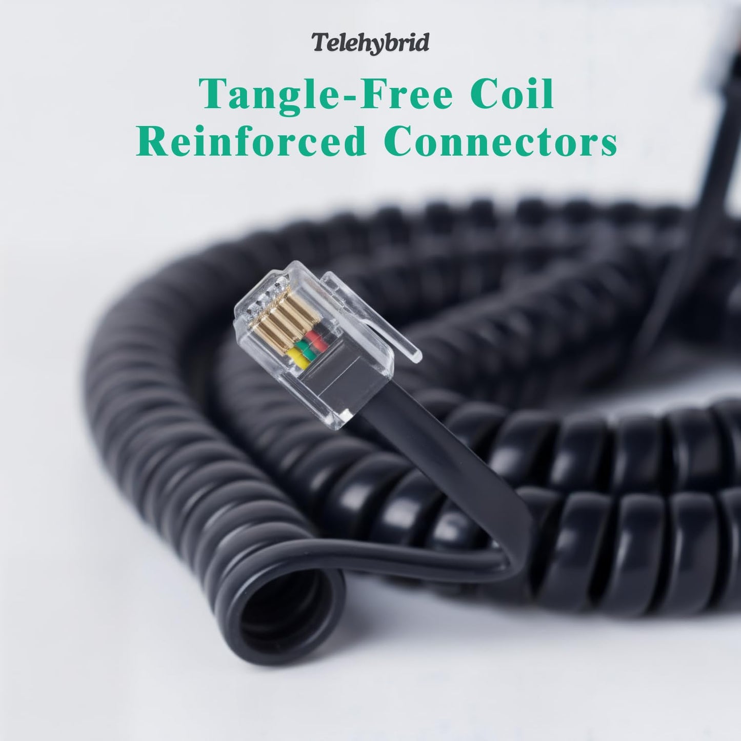 Yealink Phone Cord Replacement - Compatible with T52, T54, T40, T46, T48 Models - Durable & Reliable