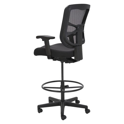 Alera ALE Elusion Series Mesh Stool, Black