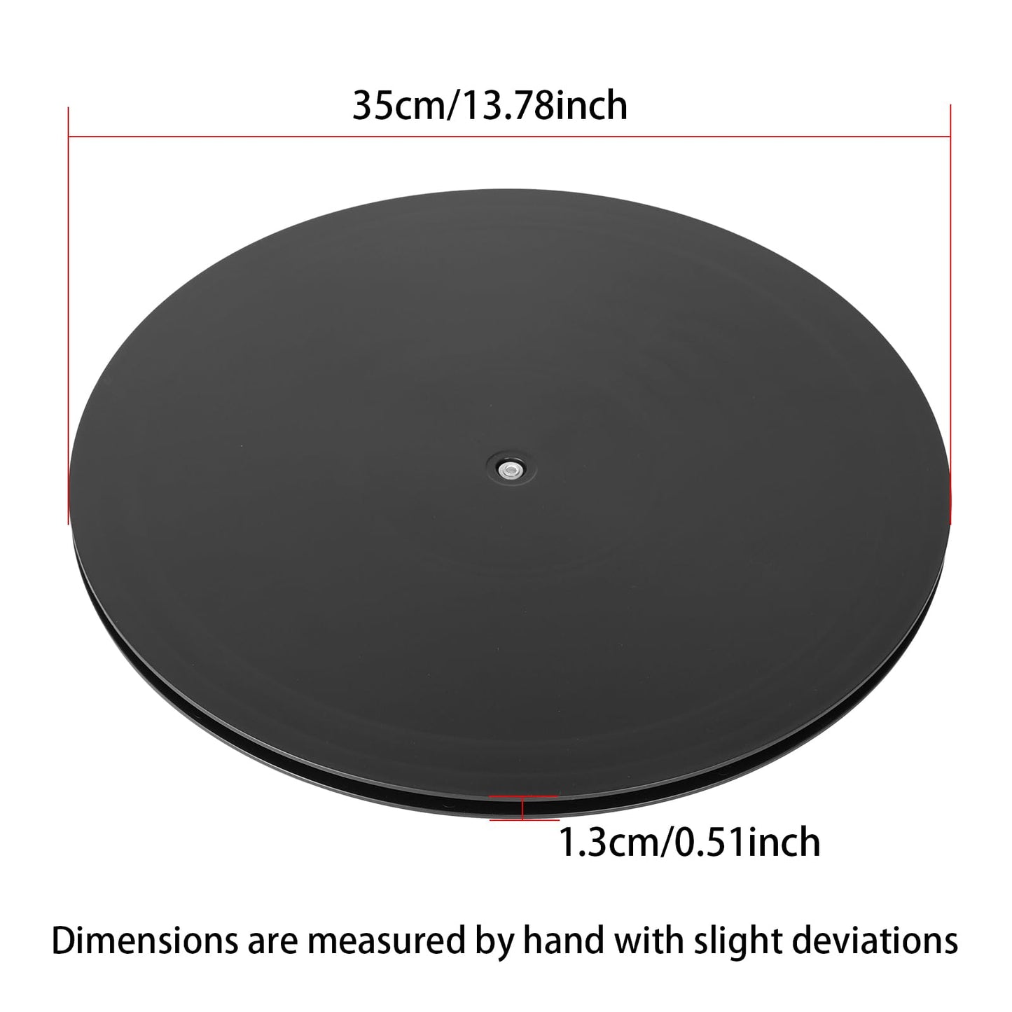 ZZRANYE 14 Inch Heavy Duty Rotating Swivel Stand - 360 Degree Rotating Lazy Susan Base with Steel Ball Bearings for Model Base/Rotating Plants/Crafts Stand Monitor/TV/Monitors/Potted Plants