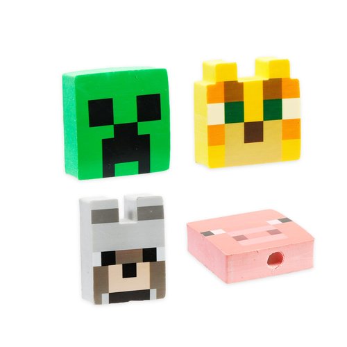 Minecraft 10 Count Mechanical Pencils for Classroom Set - School Supplies Bundle with 10 Pencils, 4 Erasers, Plus Stickers, More School Supplies for Kids, Boys, Girls
