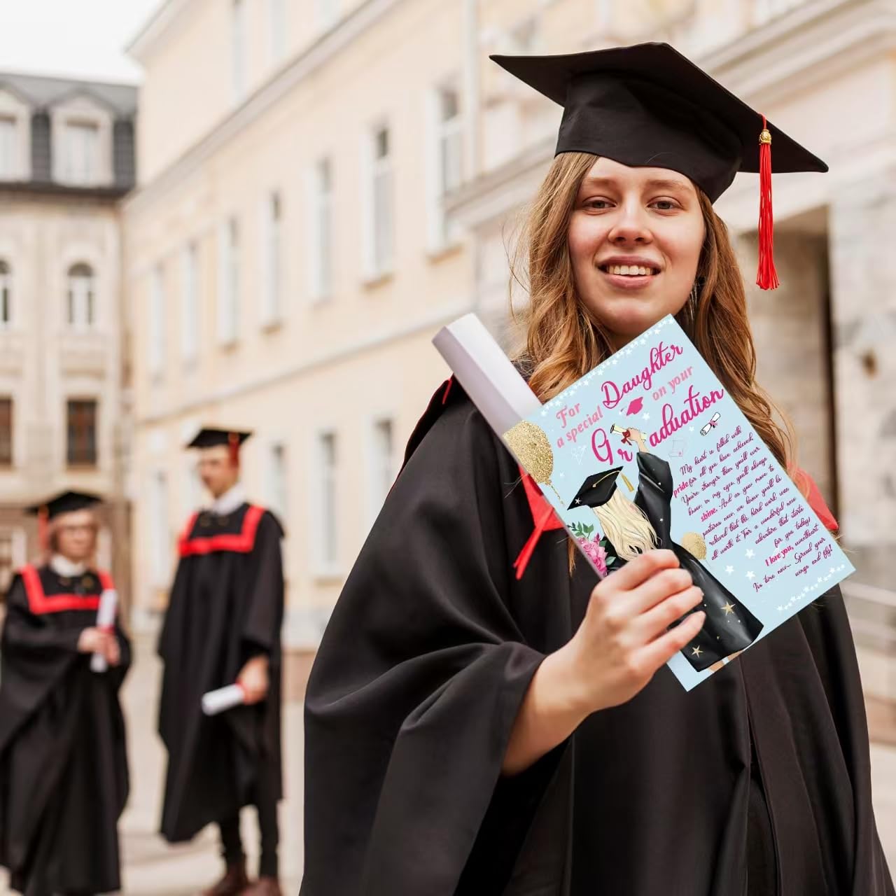 IDU Graduation Gifts Cards for Daughter,2026 College Graduation Card Gifts for Daughter Her from Mom Dad,Congratulations Graduate Card & New Adventure Gift for Her