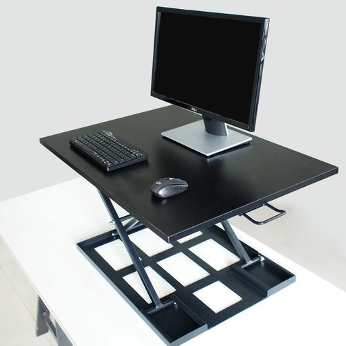 Standing Desk,Big Height Adjustable Standing Desk Converter, 20.1×31.5 Inch Work Area, Fully Assembled (Black)