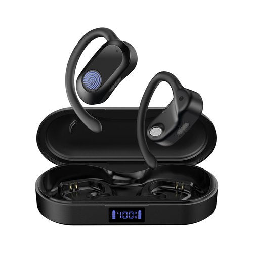 CXK AI Language Translation Earbuds Real Time for Travel Business Meeting Learning, Black