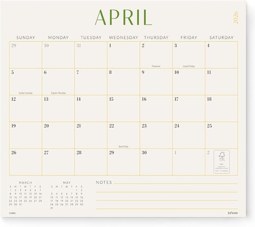 Jotsome Magnetic Calendar - 2026-2027 Monthly Fridge Calendar | Easy Organizing 13x11 Inch