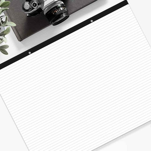 Yaridar (2-Pack) Large Lined Paper Pad - 22" x 17" Ruled Notepad, 100 Sheets/200 Pages Legal Pads, 100 gsm White Paper Notepad Desk Pad for School, Home, Office, Business