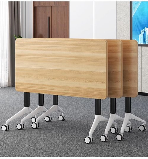 LISDERGOD Conference Table Foldable Meeting Tables, Mobile Training Table with Wheels, Flip Top Rolling Seminar Meeting Tables for Office,Meeting Room,classr