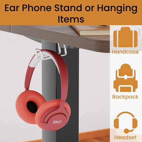 PayLessHere Electric Standing Desk 40x24 Inch Height Adjustable Computer Desk Large Space Office Desk with Headphone Holder 2 Memory Function for Home Office,Brown