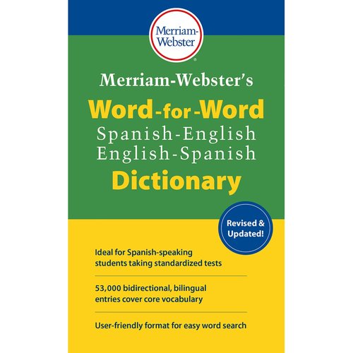 Merriam-Webster Merriam-Webster's Word-for-Word Spanish-English Dictionary, Pack of 3