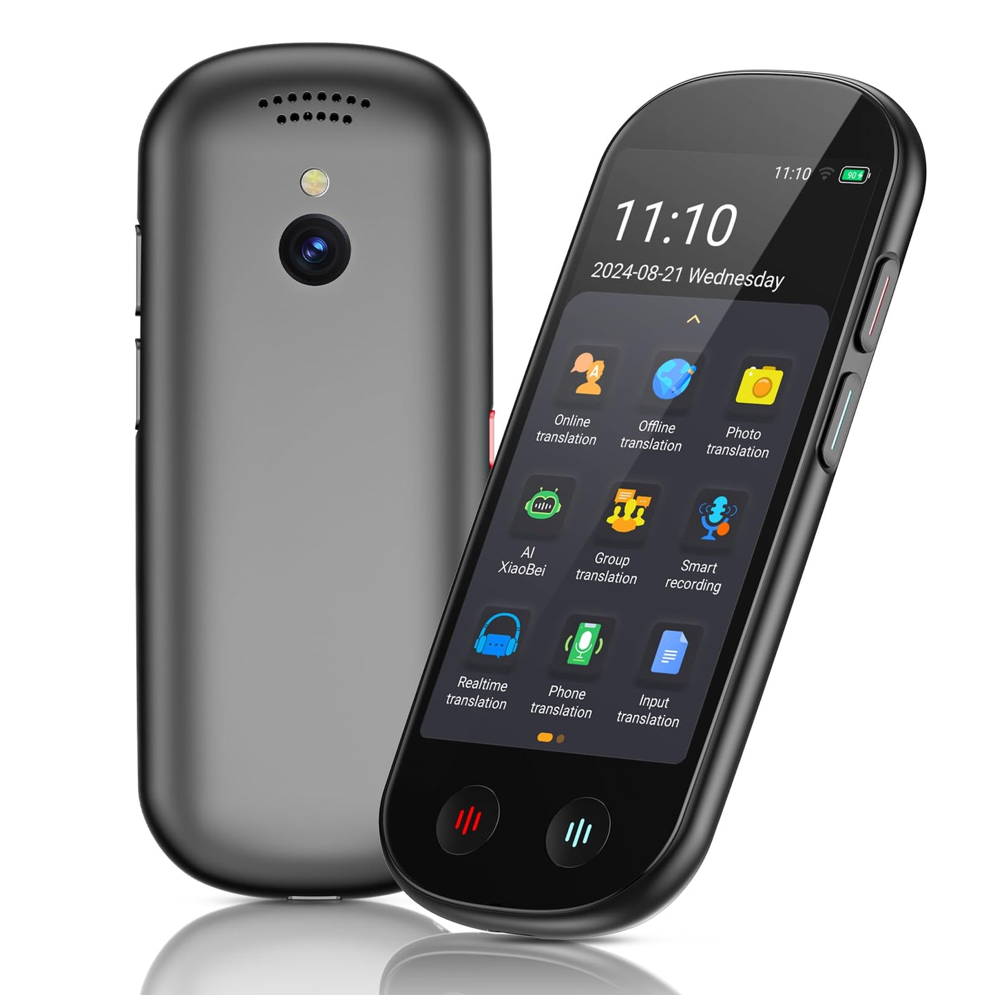 Language Translator Device No WiFi Needed, Upgraded ChatGPT Ai Translator, 150+ Languages Instant Two Way Translator Device, Offline/Recording/Photo/Voice Translation Real Time for Business Learning