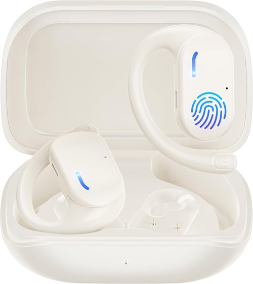 OWS AI Language Translator Earbuds - Real-Time 3-in-1 Translation Device for Travel & Learning | 144 Languages, White