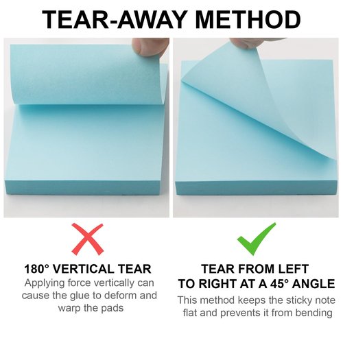 Sticky Notes 3x3, 8 Pack Sticky Pads 100 Sheet/Pad, Bulk Sticky Note Pads, Multicolor Self-Sticky Notes Pad - Teacher Classroom Must Haves, Back to School and Office Supplies Blank Desk Note Pads.