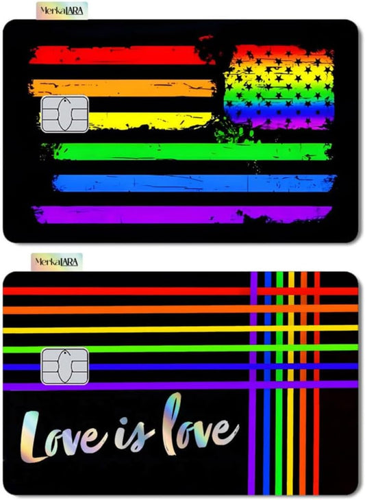 (2 Units) Holographic Credit Card Skin – 3M Material Debit Card Sticker, Waterproof, Durable & Easy to Apply, Multi-Design Personalised Cover (Divine Light)