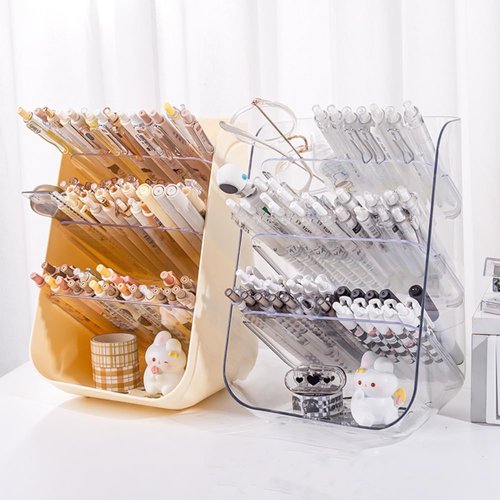 Saikvi Acrylic Pencil Holder Desktop Stationary Organizer Pencil Organizer for Desk for Office/Colleage/Home