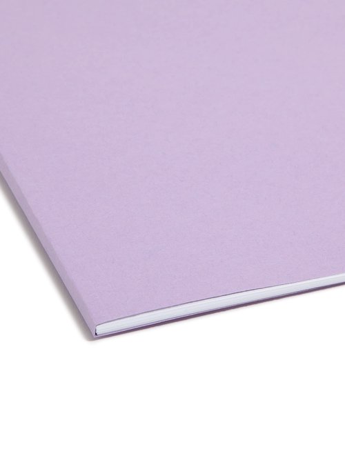 Smead Fastener File Folder, 2 Fasteners, Reinforced 1/3-Cut Tab, Legal Size, Lavender, 50 per Box (17440) (Pack of 1)