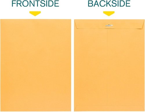 EnDoc Clasp Envelopes | 10x13 Inch Brown Kraft - 30 Pack Heavyweight with Clasp Closure & Gummed Seal