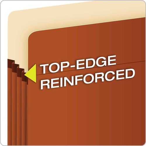 Pendaflex Expanding File Pockets, Letter Size, Redrope, 3.5" Expansion (1524E-OX) and Pendaflex File Folders, Letter Size, 1/3 Cut, Manila (752250)