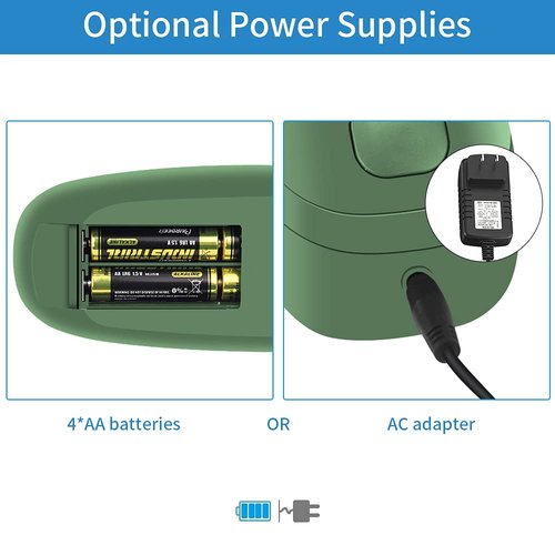 Electric Stapler for Desk, Automatic Stapler Desktop, Office Staplers Electric, AC or Battery Powered Staplers Heavy Duty Office Use, with Reload Reminder & Release Button, 25 Sheets Capacity, Green