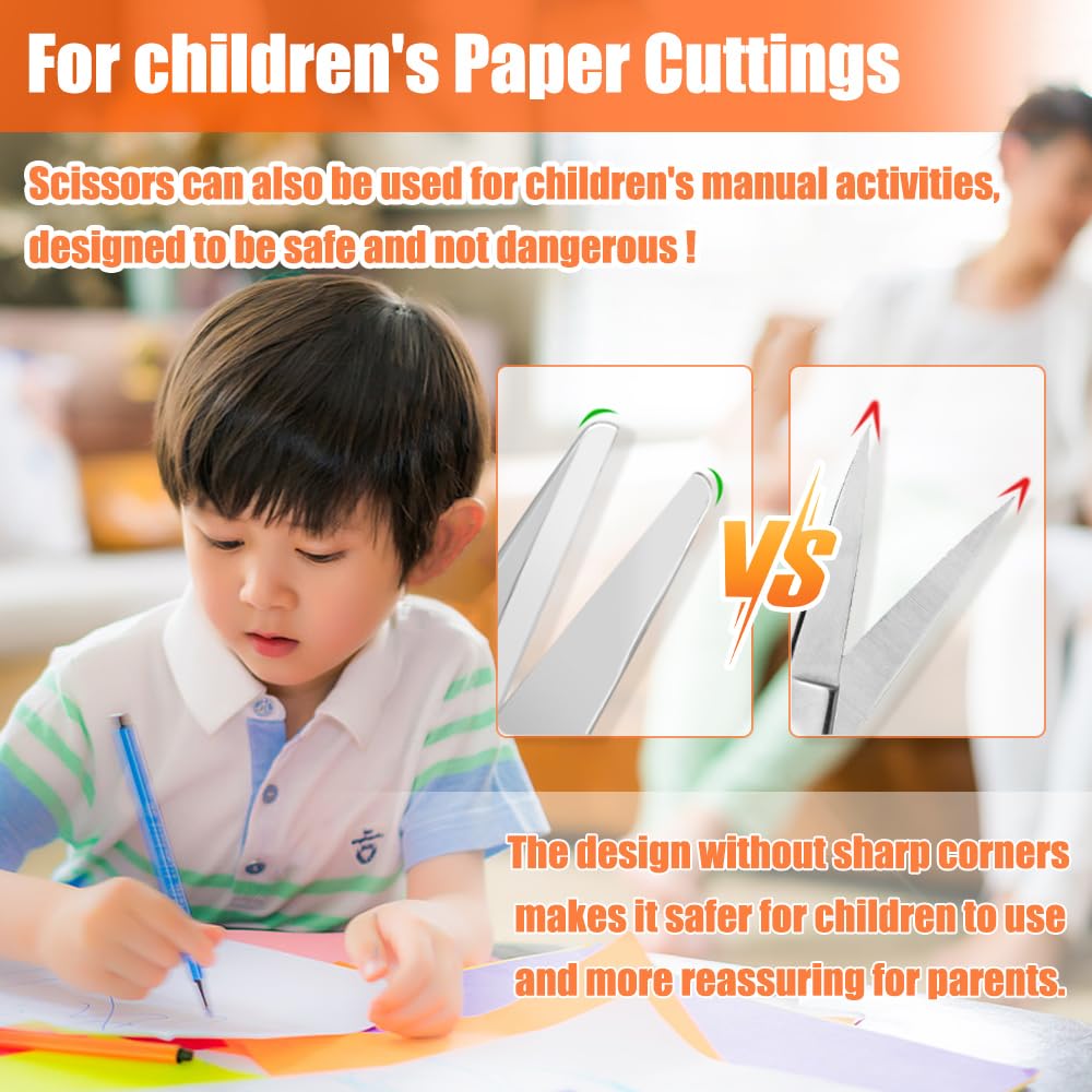 2PCS Folding Scissors, Portable Travel Scissor, Gift for Men Glasses Shaped Mini Shear Telescopic Cutter, Anti Rust Stainless Steel Scissors for Fishing Sewing Home Office (Rose Gold, Gold)