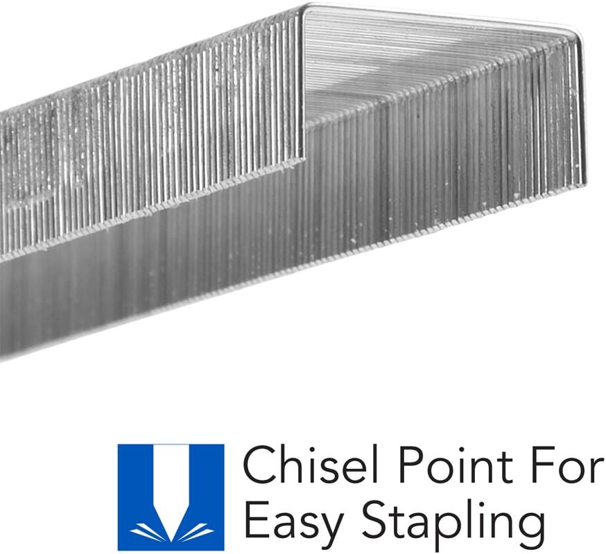 Swingline Standard Staples - 1/4" Length, 5000 Staples per Box, Perfect for Desktop Staplers | 10 Pack