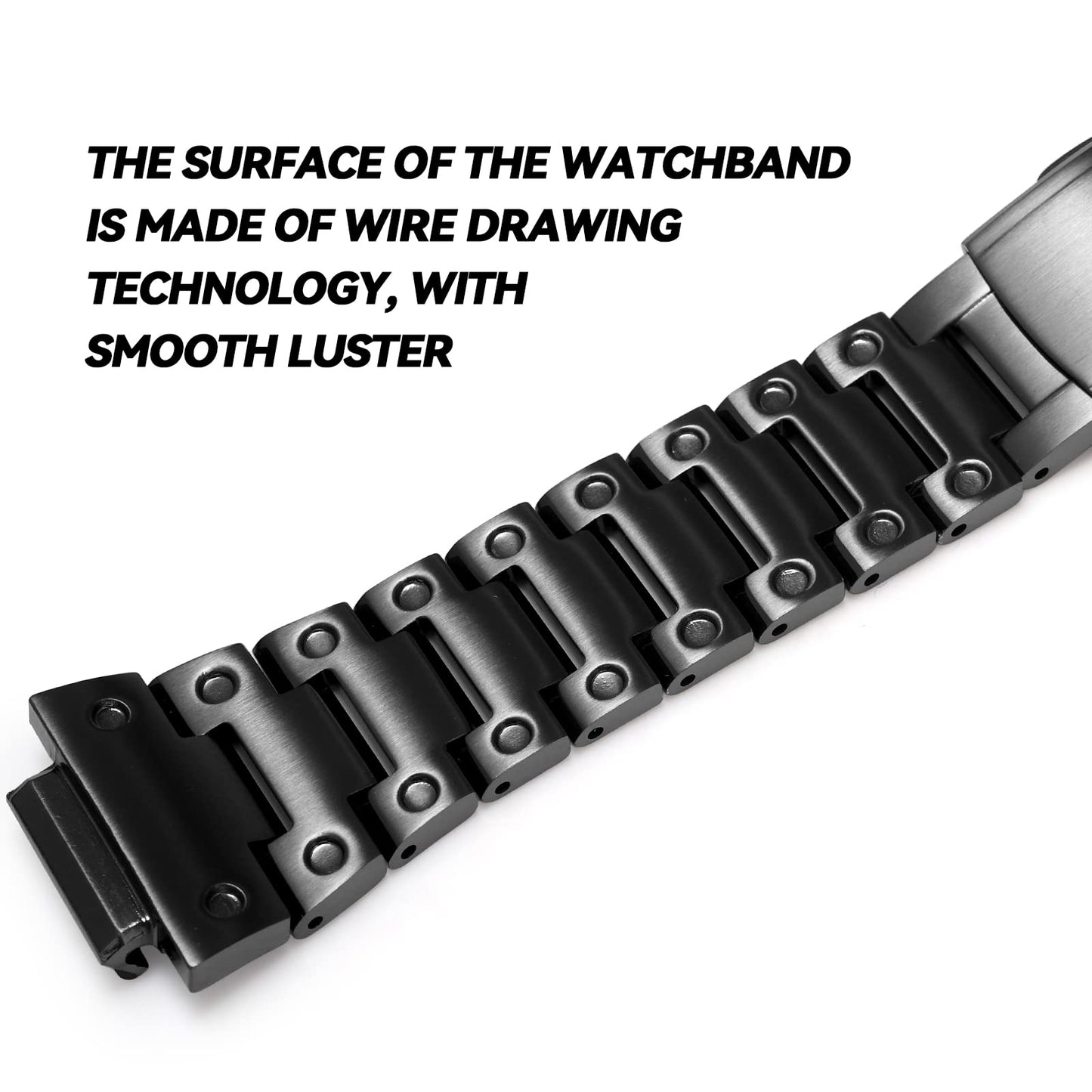 MOD Kit Quick Release Bracelet Metal Watchband Modified Strap 316 Stainless Steel Strip Compatible With Casio For G-SHOCK Men's GM2100 GM2100B-3A