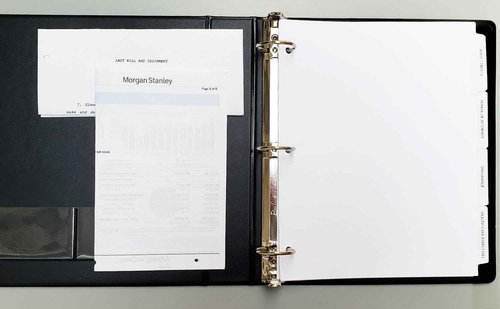 Estate Planning Portfolio 3-Ring Binders – Leather Like Feel with Gold Debossed Title. Dividers and Sheet Protectors Included (Estate Planning Portfolio, Green, 2" Capacity)