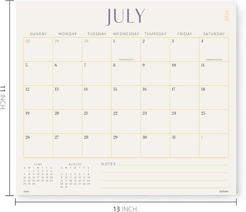 Jotsome Magnetic Calendar - 2026-2027 Monthly Fridge Calendar | Easy Organizing 13x11 Inch