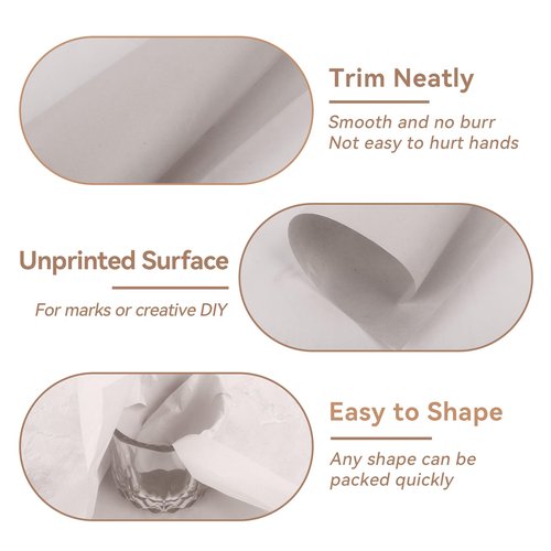 Klmnop 12x12 Inch Packing Paper for Moving, 300 Sheets Small Wrapping Paper for Protecting Wrapping and Shipping Fragile Items, Moving Box Filler Protecting China and Glasses(Grey)