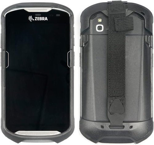 IYOUBOL Rugged Protective Bumper Case with Hand Strap for Zebra TC51/TC52/TC56 - Black